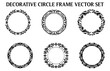 © Enamul - Vintage Decorative Ornamental Circle frame vector Set, Round vector ornamental Frame, and filigree floral ornaments