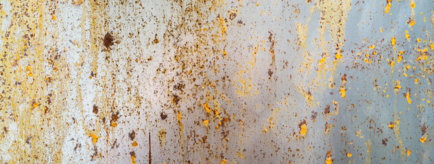 Wall Mural - Industrial rusty background old grunge rusty zinc wall for textured background old rusty galvanized rust and scratched steel texture corrugated iron siding vintage background