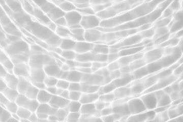 Wall Mural - abstract white transparent water shadow surface texture natural ripple background