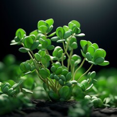 close up of a green plant