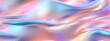 Seamless 80s holographic pink and blue frosted molten plastic plexiglass waves background texture. Trendy iridescent abstract neon webpunk or vaporwave aesthetic surreal wavy pattern