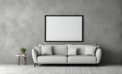 Wall Mural - Interior frame mockup for posters