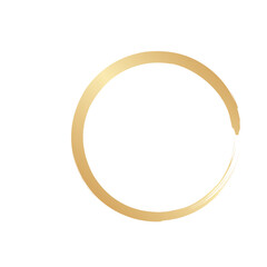 Wall Mural - gold circle decoration