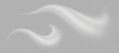 Visualization of air or water flow. Set of white air flow wave effects. vector png