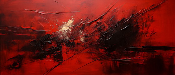 Wall Mural - Closeup of abstract art painting texture complementary colors fine details. Texture for background and banner.