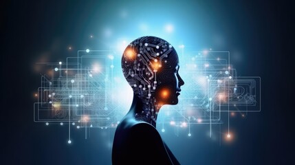 ai analysis artificial intelligence automation big data brain business cloud computing communication computer graphics concept 