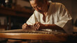 © javier - Crafting the Koto: Japanese Artisan's Musical Mastery