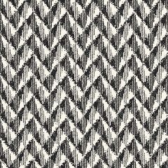 Sticker - Monochrome Distressed Knit Textured Checked Pattern