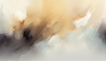 Wall Mural - Abstract watercolor background in beige colors