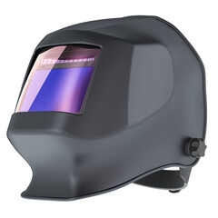 Poster - Darkening Solar Welding Helmet. 3D rendering isolated on transparent background
