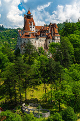 Canvas Print - Bran Castle near Brasov, known as Dracula's Castle in Transylvania, Romania