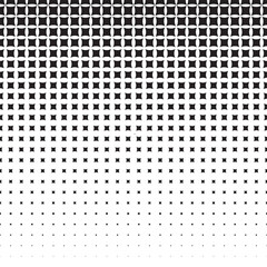 Poster - Black and white halftone dotted pattern.