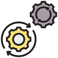 Poster - Function Outline Color Icon