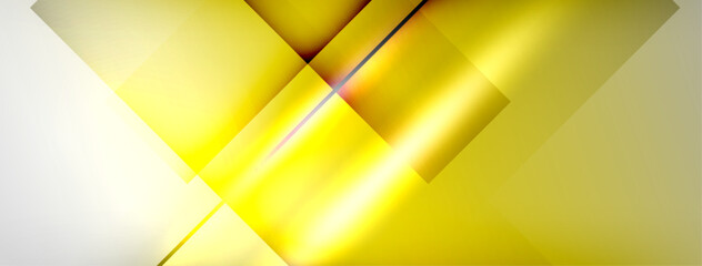 Aufkleber - Light and shadow squares and lines abstract background