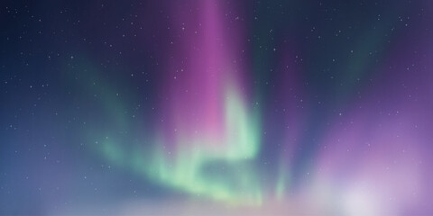 Wall Mural - polar lights, starry sky. northern landscapes. vector illustration.