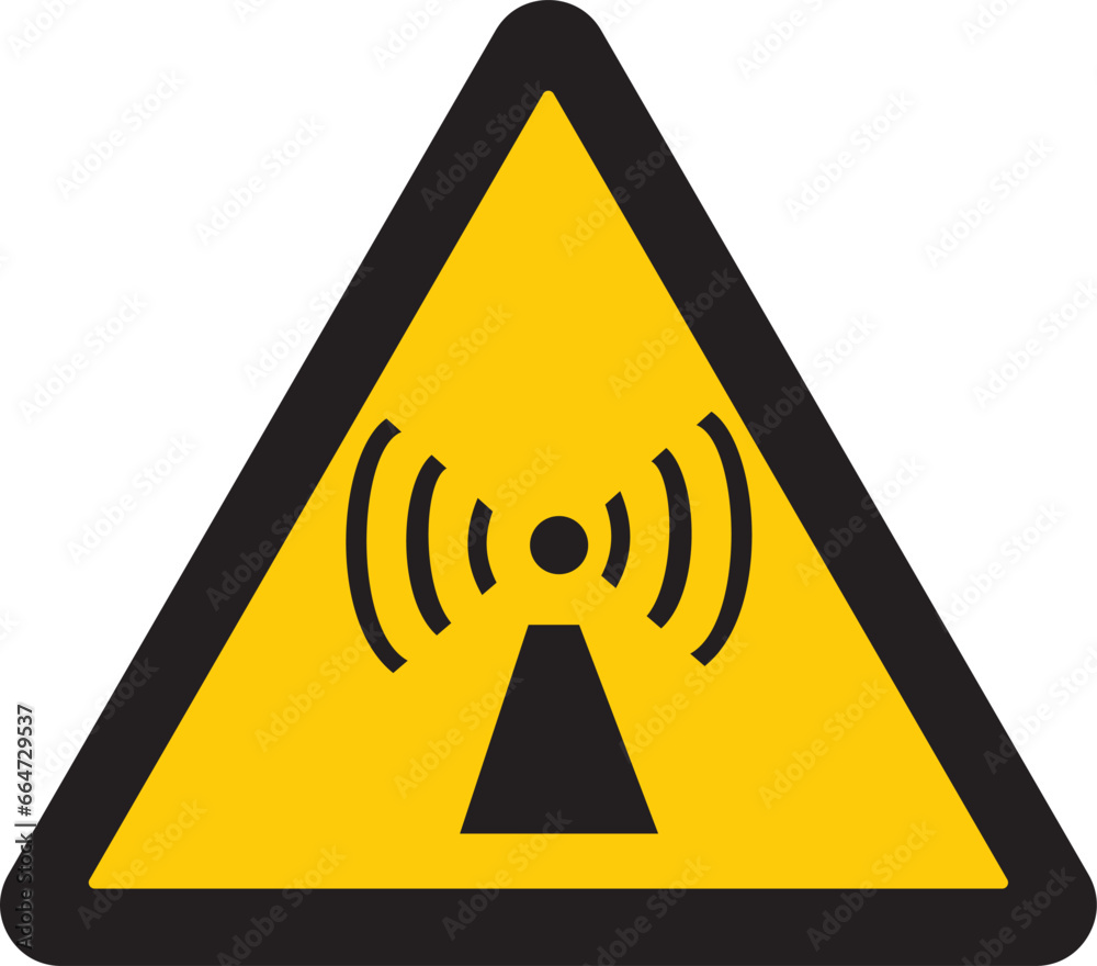 precaución, radiación inalámbrica, torre de telefonía móvil ...