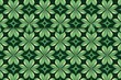 Lucky Charms: Clover Green Color Pattern for Optimal Good Fortune, generative AI