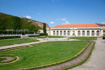 Wall Mural - Fragment of the lower Belvedere in Vienna