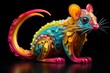 vibrant rodent made with advanced methods. Generative AI