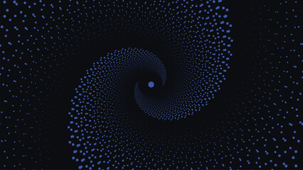 Wall Mural - Abstract spiral simple mandala background. This minimalist spiral background can be used as a banner or website background. This dark blue color spinning flower is perfect for festival content create.