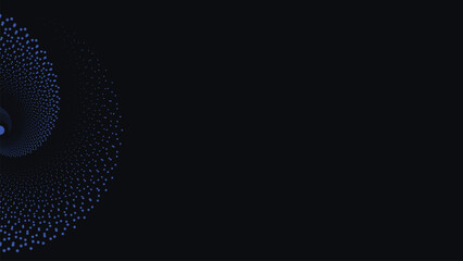 Wall Mural - Abstract spiral simple mandala background. This minimalist spiral background can be used as a banner or website background. This dark blue color spinning flower is perfect for festival content create.