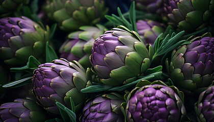 Wall Mural - Close up of a fresh artichoke