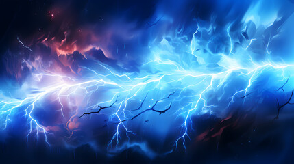 Vector Illustration Abstract Electric Lightning. Concept For Battle, Confrontation Or Fight.