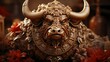 Traditional New Year Chinese Ox , Happy New Year Background, Hd Background