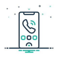 Mix icon for phone call