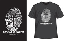 Christian Bible Verse T Shirt Design Illustration Vector