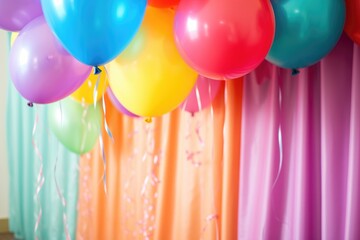 Canvas Print - a close-up of a balloon arrangement in a corner