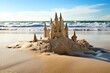© Alfazet Chronicles - a sand castle standing on a beach