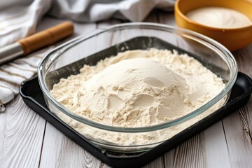 Wall Mural - gluten-free dough prepared for baking a cake