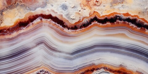 Wall Mural - vibrant, abstract design with fluid-like pattern. reminiscent of agate and geode formations, featuri