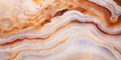 Wall Mural - vibrant, abstract design with fluid-like pattern. reminiscent of agate and geode formations, featuri