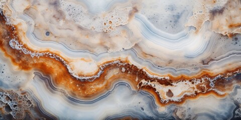 Wall Mural - vibrant, abstract design with fluid-like pattern. reminiscent of agate and geode formations, featuri