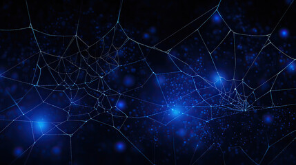 abstract spider web as network background