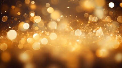 Sticker - A luxurious golden backdrop with bright bokeh and shimmering elements. Perfect for holiday parties and sale announcements, adding a touch of elegance and excitement to your projects.