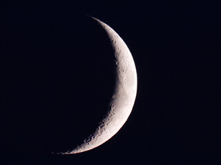 Wall Mural - moon in waxing crescent phase