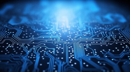 Circuit Board Background. Computer, Data, Technology, Artificial Intelligence.