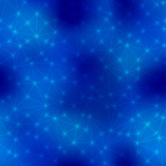 Aufkleber - Geometric abstract pattern. Seamless background pattern. Navy blue seamless vector blurred background. Thin lines pattern.