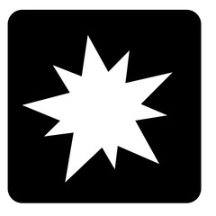 Wall Mural - star irregular shape icon