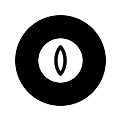 Poster - cat eye circular glyph icon