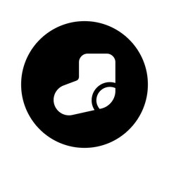 Poster - sock circular glyph icon