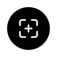 focus circular glyph icon