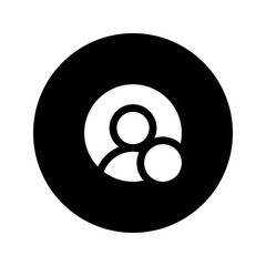 Sticker - online status circular glyph icon