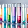 Colorful Liquids in Test Tubes
