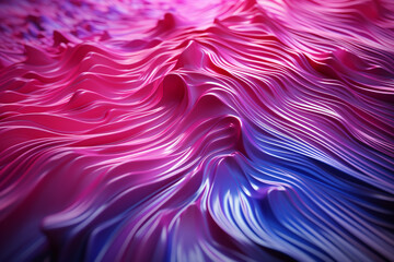 Poster - Beautiful abstract pink fingerprint, standing on colorful, 3d rendering. Background pattern for design.  