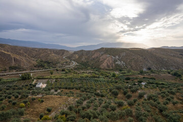 Wall Mural - mountainous landscape in the south of Spain