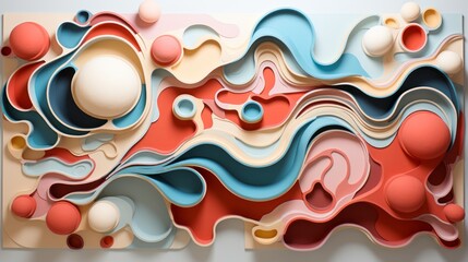 Wall Mural - A vibrant and dynamic masterpiece of abstract circles and spheres, evoking a sense of free-spirited expression and limitless imagination